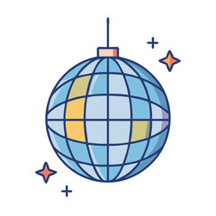 Disco ball party celebration light mirror ball dance night club retro fun entertainment event design