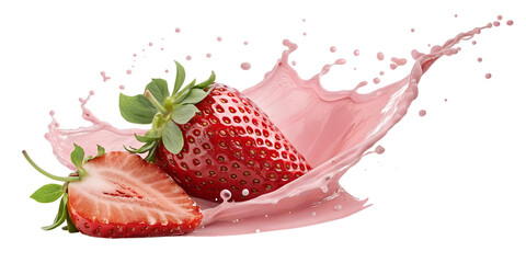 strawberry and milk splash 