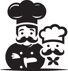 Funny chef cartoon Restaurant logo