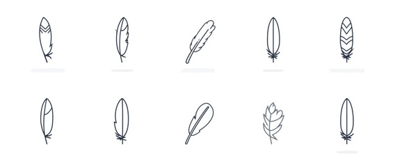 icon sheet, simple shapes, Feather icons