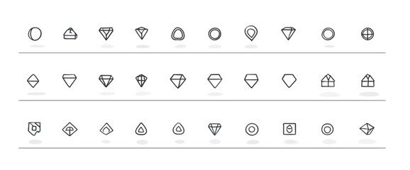 icon sheet, simple shapes, Mat icons