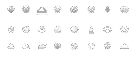 icon sheet, simple shapes, Shell icons