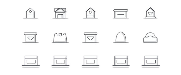 icon sheet, simple shapes, Ticket icons