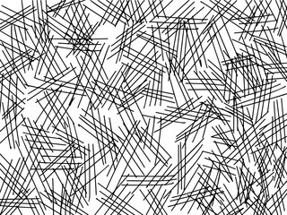 Hand-drawn line textures. Scribbles, horizontal and wavy strokes. Different types of hatching
