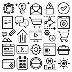 Essential Web Icons Vector Set