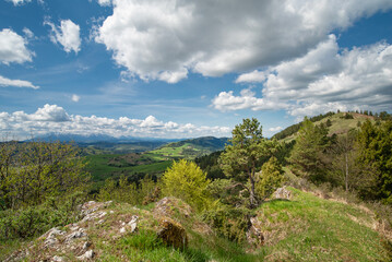 mountain landscape with blue sky