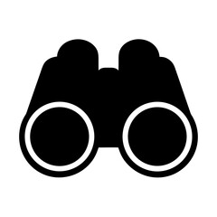 Sleek vector image of binoculars for exploration and optical viewing purpose