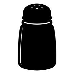 Minimalist Salt Shaker Illustration for Kitchen and Food Related Designs