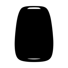 Sleek black silhouette of a modern kitchen cutting board design template