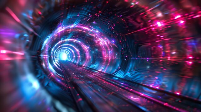 Particle traveling faster than light in a theoretical tachyon experiment