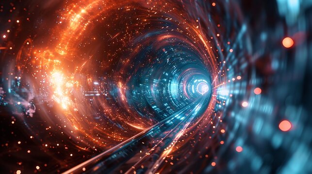 Particle traveling faster than light in a theoretical tachyon experiment