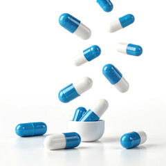 pills isolated on white background