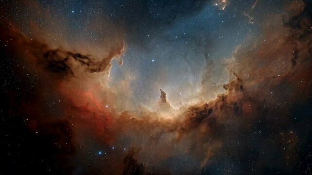 Cosmic Cliffs in the Carina Nebula A Celestial Tapestry of Stars and Gas