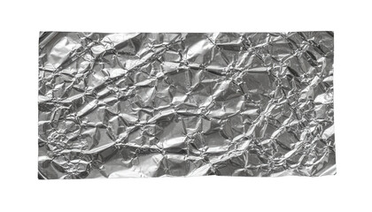Crumpled Foil Texture High-Resolution White or Transparent PNG