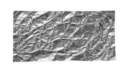 Crumpled Foil Texture High-Resolution White or Transparent PNG