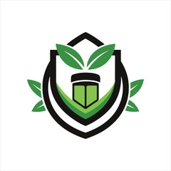 Supplement Bottle Symbol Clean Vector Logo Concept