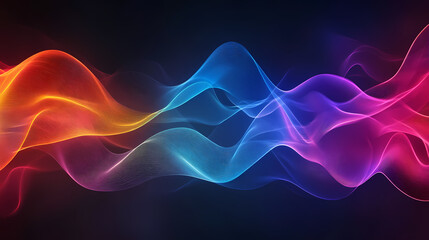 Obraz premium abstract colorful waves