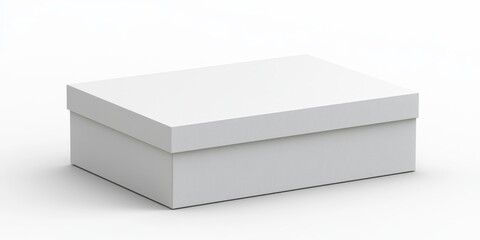 Naklejka premium Modern White Gift Box