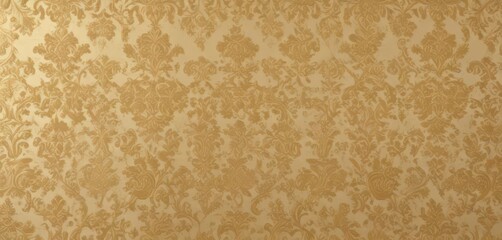 Subtle cream damask on gold, embossed texture, vintage feel , damask pattern, embossed