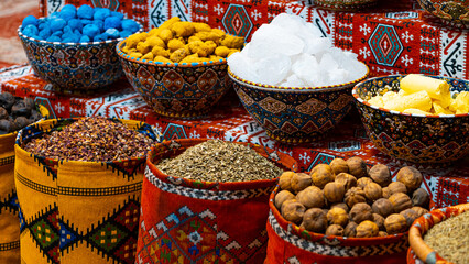 Spices at the market Muscat, Oman. High quality photo