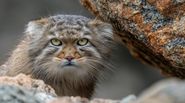 Pallas's Cat: A Gaze from the Rocks