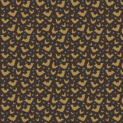 Halloween Bat Pattern Background