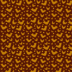 Halloween Bat Pattern Background