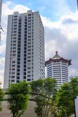 residential and commercial high-rise apartment commercial buildings in Singapore CBD