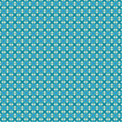 Geometric Pattern in Teal and Cream
