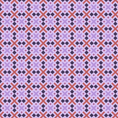 Geometric Cross Pattern in Purple and Red Tones