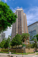 residential and commercial high-rise apartment commercial buildings in Singapore CBD