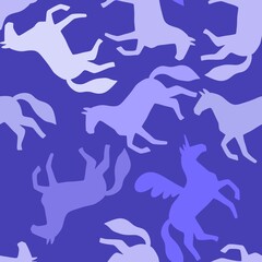 Christmas animals seamless horse pattern for wrapping paper and fabrics