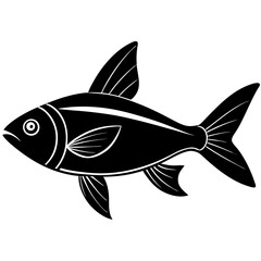 vector illustration of a fish