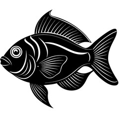 vector illustration of a fish