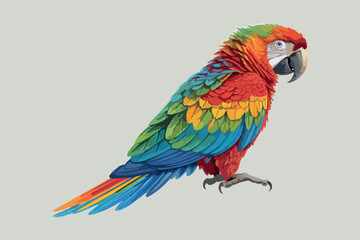 Fototapeta premium Colorful Macaw Tropical Animal