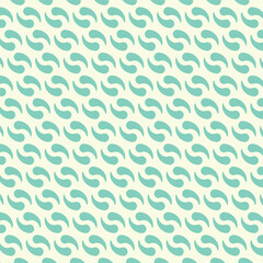 Teal Swirls on Cream Seamless Repeating Texture. Dynamic fluid shapes seamless patterns vector illustration abstract background with graphic style liquid in motion tiling wallpaper.