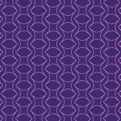 Geometric seamless pattern with purple color line and shape. Abstract Geometric Shape Pattern in Purple Hues.