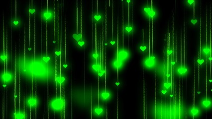 Attractive love particle falling rain and sparkling ,love couples Day.