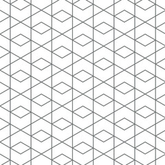 Seamless & Minimal Geometric Vector Pattern Design. Geometric Rhombus Grid Seamless Texture.