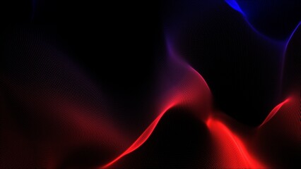 Smoky black backgrounded object made by various color dot particles.