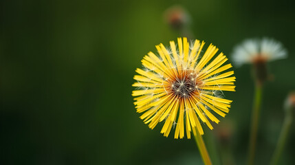 Condolence or sympathy design with dandelion flower