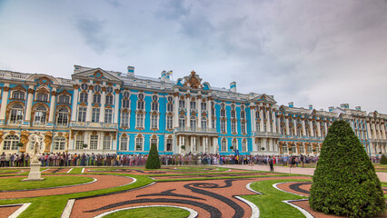 The Catherine Palace timelapse hyperlapse is a Rococo palace located in the town of Tsarskoye Selo Pushkin