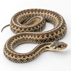 Fototapeta premium snake on a white background