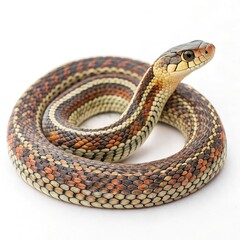 Fototapeta premium snake on a white background