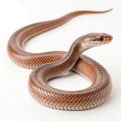 Fototapeta premium snake on a white background