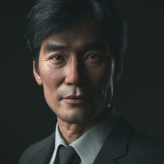 Fototapeta premium Confident Asian Businessman Portrait in Suit