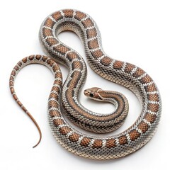 Fototapeta premium snake on a white background
