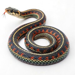 Obraz premium snake on a white background