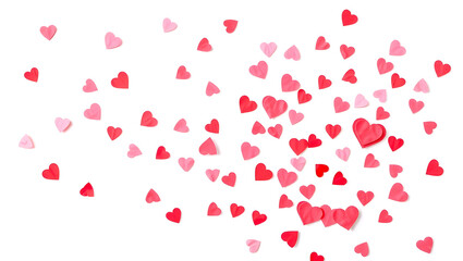 Romantic Red and Pink Hearts Background: Perfect Valentine Design for Love and Celebration