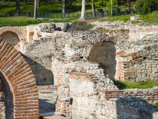 Roman fortifications in town of Hisarya, Bulgaria